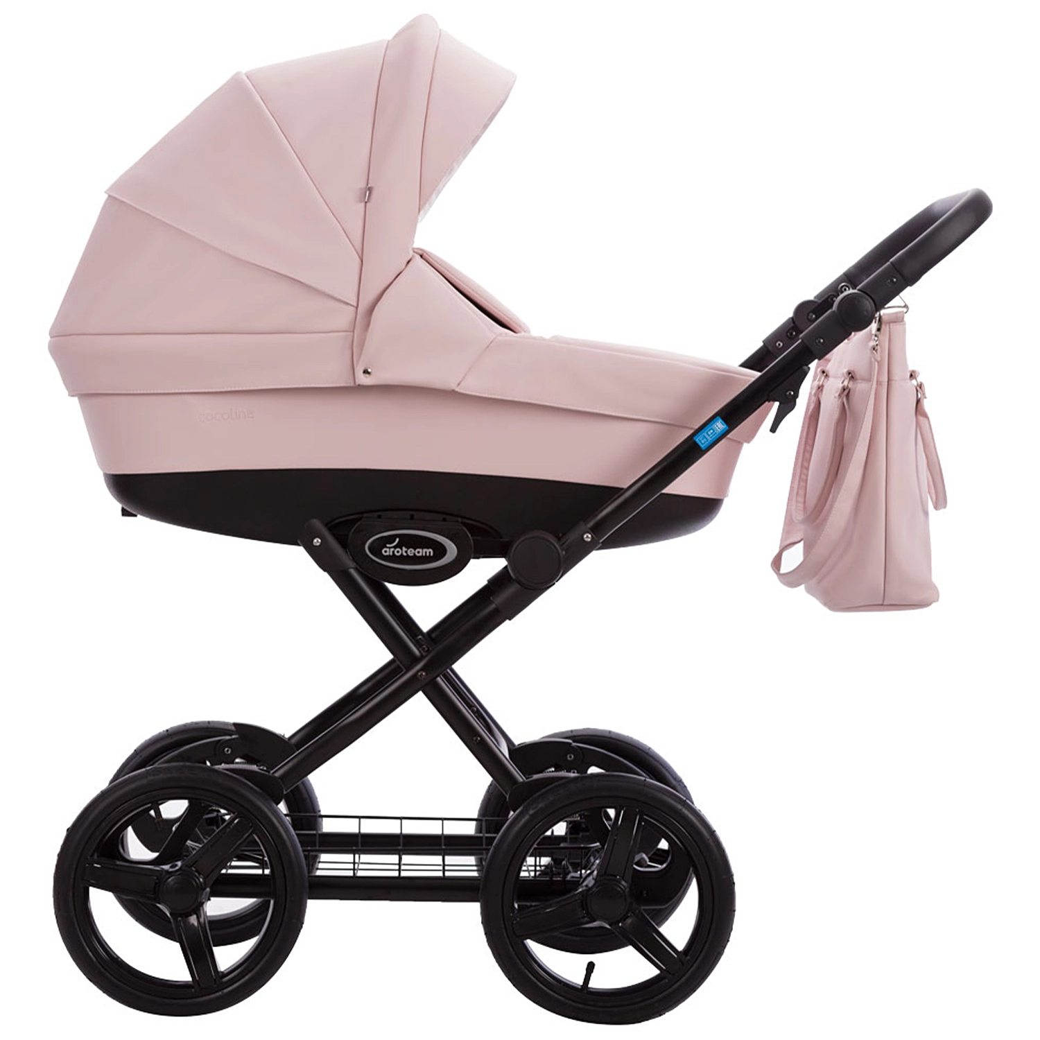 Коляска 2в1 AroTeam COCOLINE PRIMA  св.розовая кожа 108132966-kolyaska-2v1-aroteam-cocoline-prima--svrozovaya-kozha