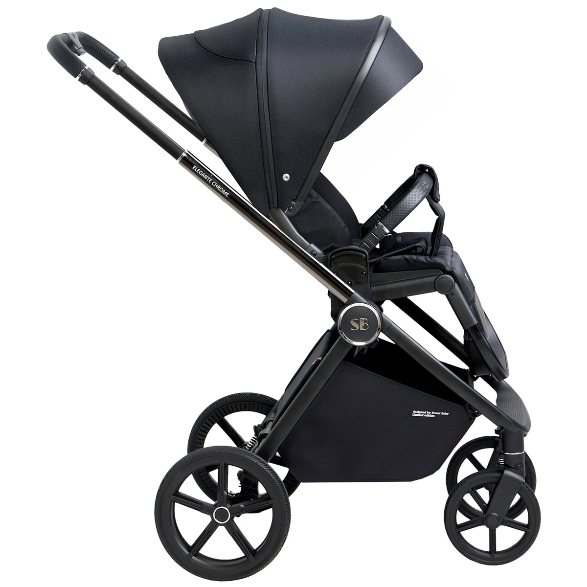 Прогулочная коляска Sweet Baby Elegante Chrome Black 4j3ostnt0c7e4cocrwcgvhwvjtk9lwbp