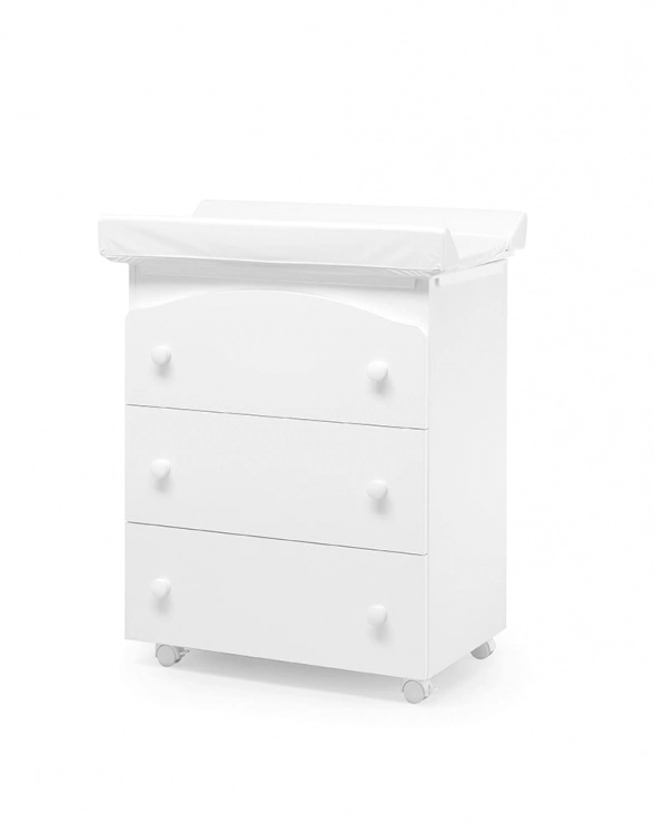 Тумба Erbesi Nido с пеленальным матрасиком (белый)