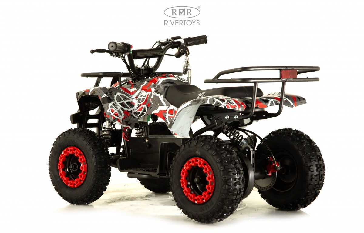 Детский электроквадроцикл RiverToys TIKI красный спешл 7yyst3gtas7gvke55mwudur6762zgatp