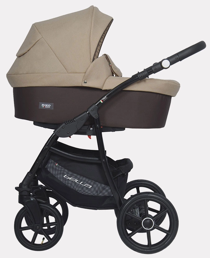 Детская коляска Riko Basic Bella 2 в 1 07 коричневый-бежевый nqw3m92700raoj0xdp950oktu890yacn