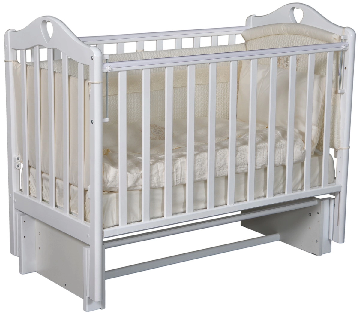Детская кроватка ByTwinz Estelle 5 универсальный маятник белый fdkru1q8skjimjk9dwu0dhor3831u9bt