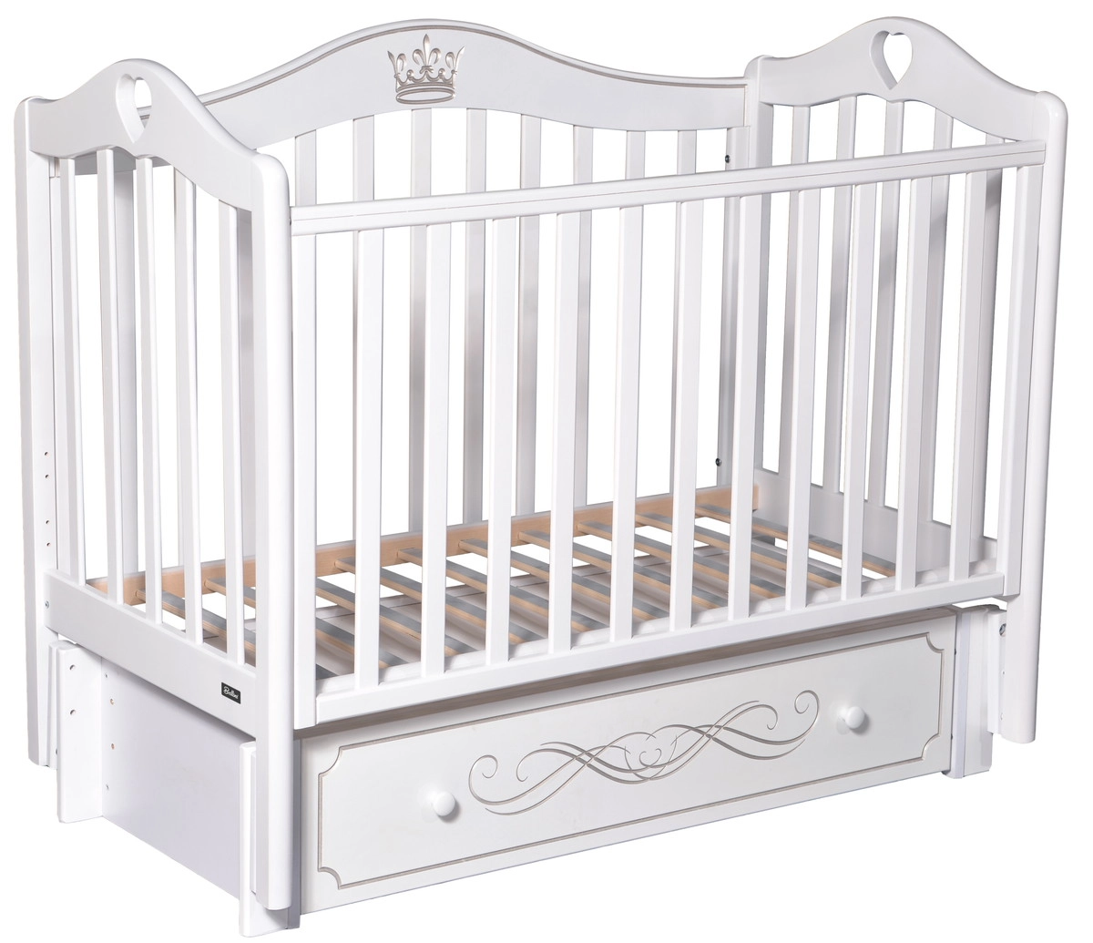 Детская кроватка Bellini Rouz Elite (автостенка,универсальный маятник) белый gvjneh9s3mtccizsk2g369rv111212n8