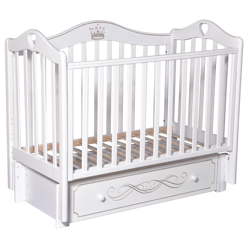 Детская кроватка КЕДР Karolina 8 УМ Белый mpgxj5yl0dn9xv3v33peznsrxmp841rz