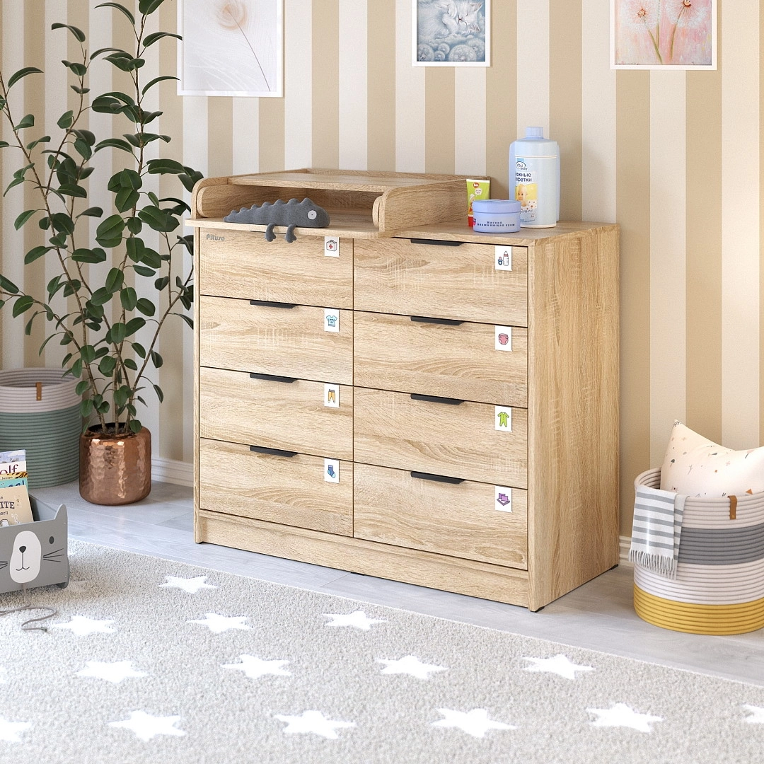 Комод Pituso Kids Optimum ЛДСП Дуб сонома k0r5qivxgofcd5dfo71zwxej38ko5y6g