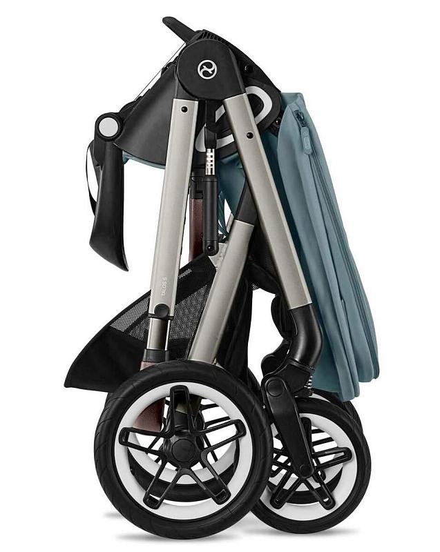 Прогулочная коляска Cybex Talos S Lux TPE Stormy Blue с дождевиком5