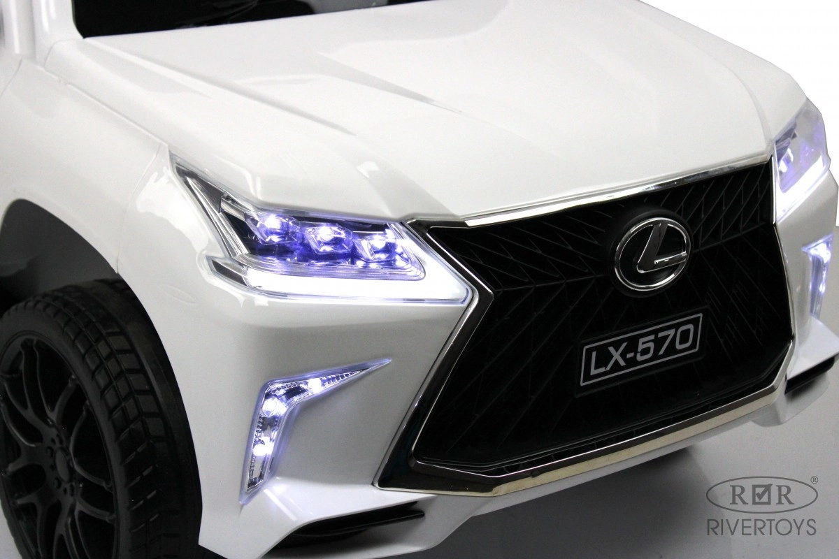 Детский электромобиль RiverToys Lexus 570 E555EE белый 3kk2urr2a4lcipnfyp8sfg2909gyjqmi
