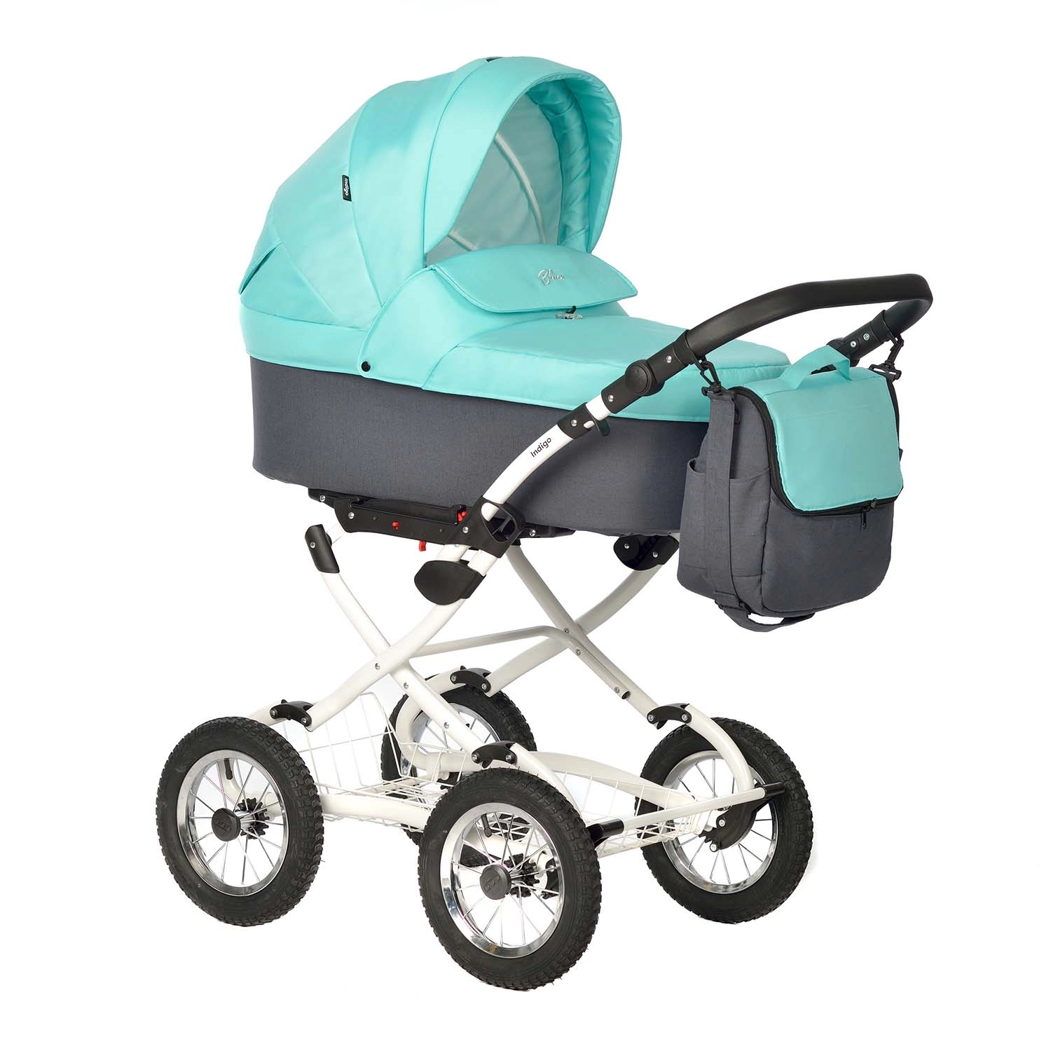 Коляска Indigo BLUES Classic  мятный 953f854a20974065158e6dc5337e965a