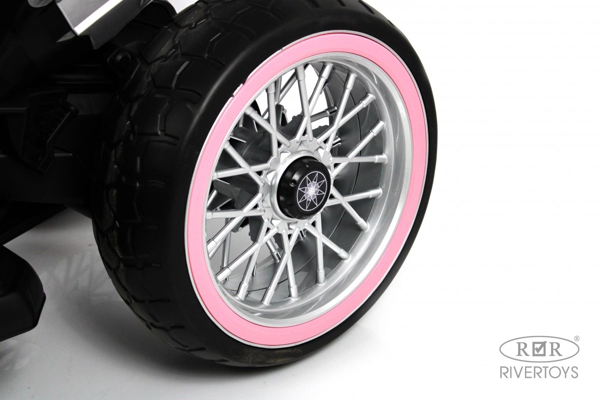 Детский электромотоцикл RiverToys М111БХ розовый b0yv5sms1t9ei1v94mqyii0pxv875uh2