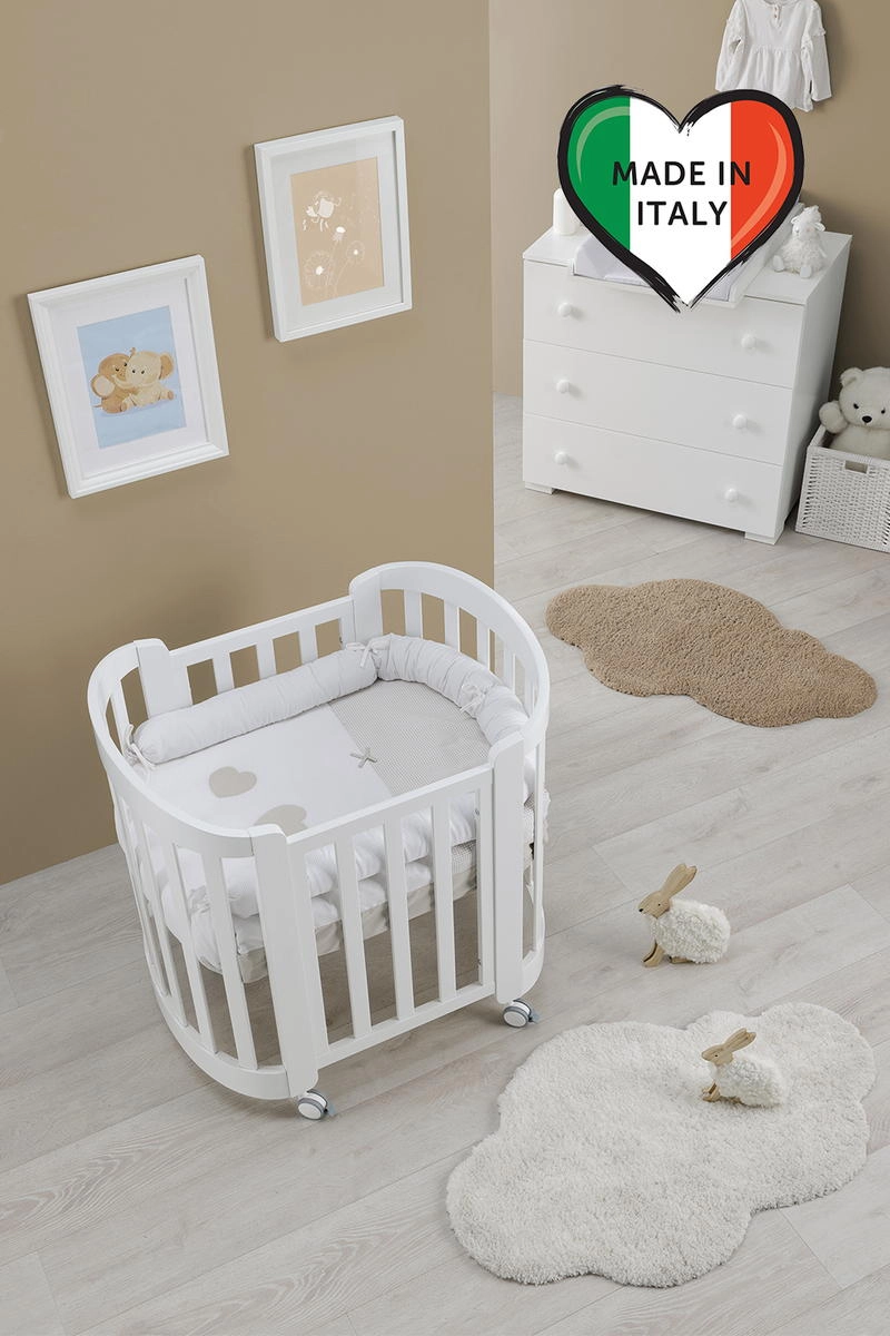 Детская кроватка Erbesi Sweet с матрасом Белый ub9gvf7xctrexhbaci3rrqbeqg2u6lwr