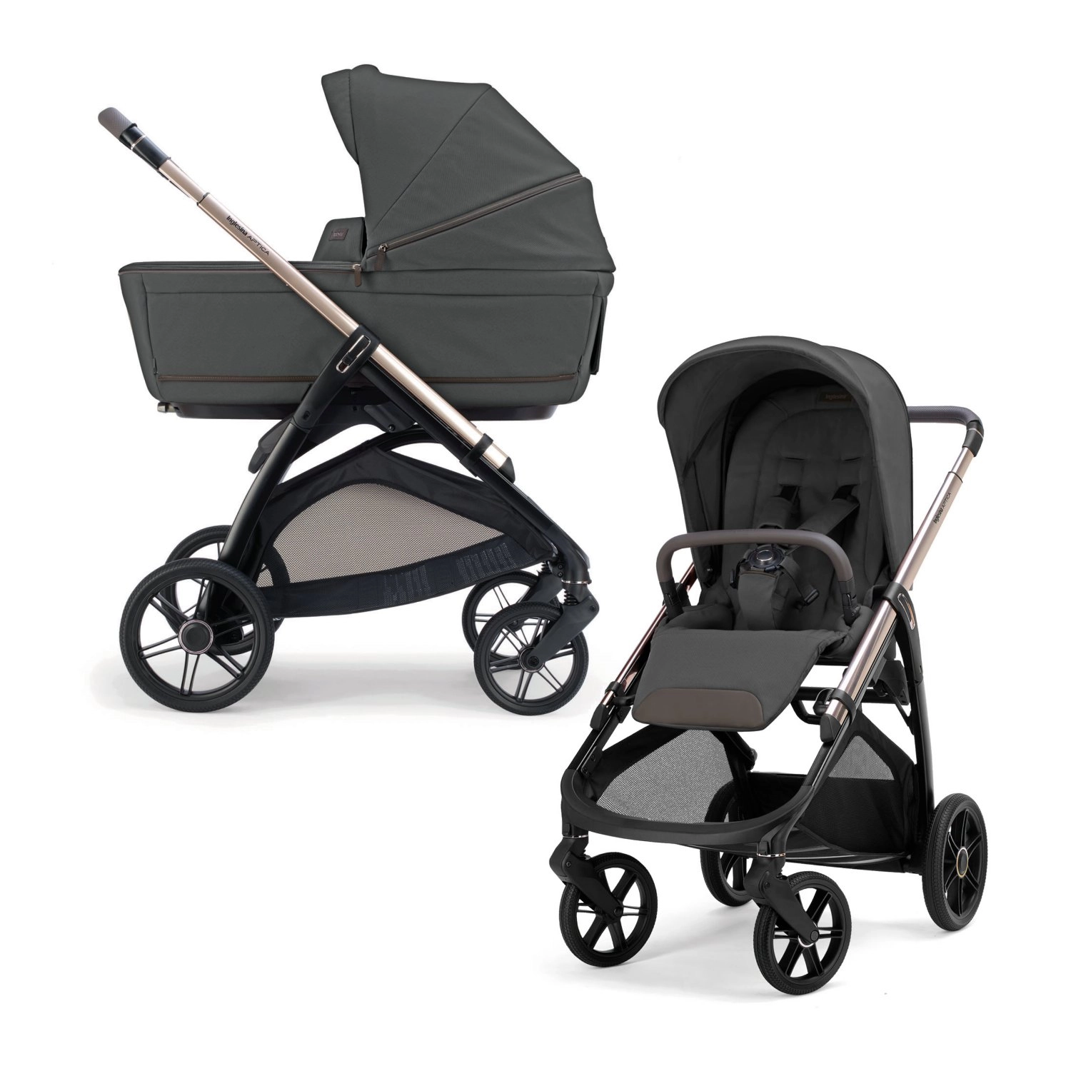 Коляска 2 в 1 Inglesina Aptica (с подставкой Stand Up New) (Marble Grey)