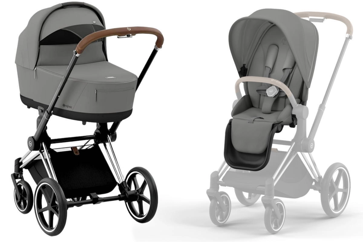 Коляска 2 в 1 Cybex Priam IV (шасси Chrome Brown) Mirage Grey 5mb77qjxj941575nsno97z75ujkkdvp5