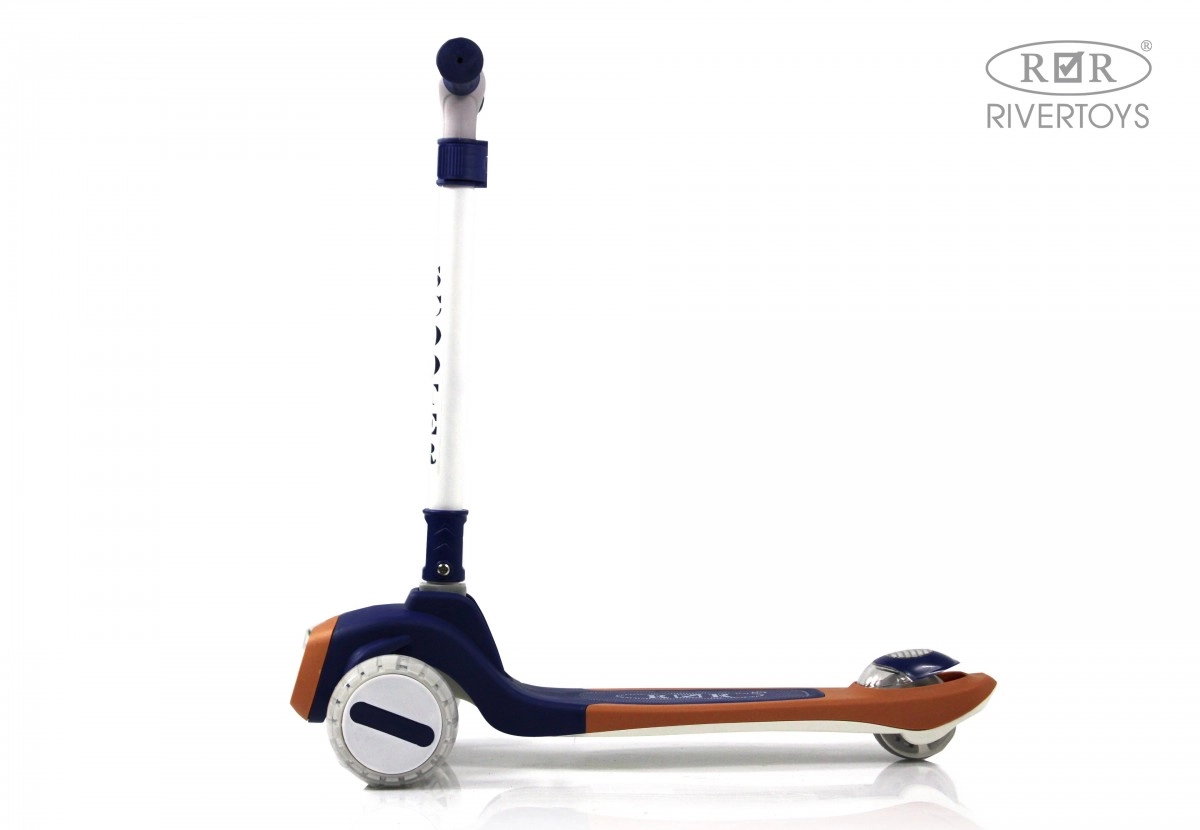 Детский самокат RiverToys HB-T8 темно-синий om0q1qy5y2mye2f5faauldddf2pa5dv5
