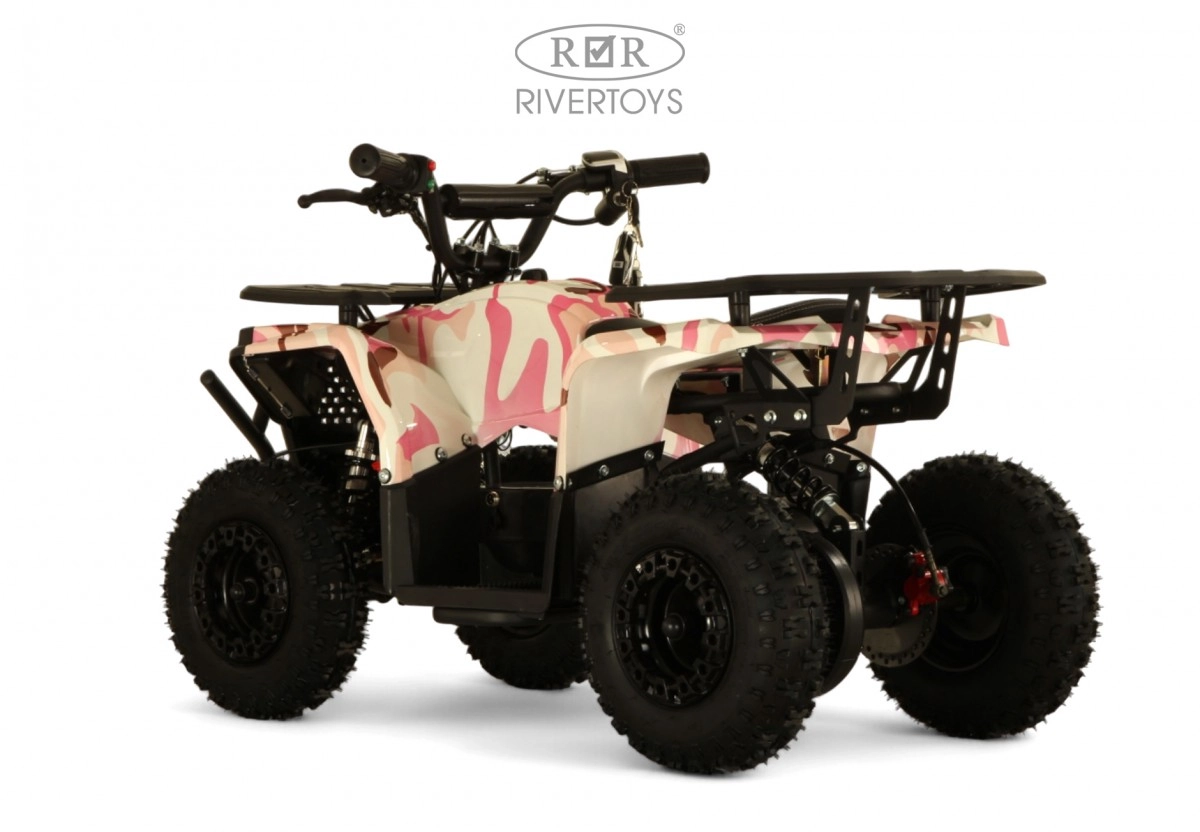 Детский электроквадроцикл RiverToys MIKA розовый камуфляж u3mcltvkirt7ejonq4aitcteoxctioby