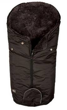 Конверт BOZZ из стриженой овчины (60-154-3 Черный/Серый)