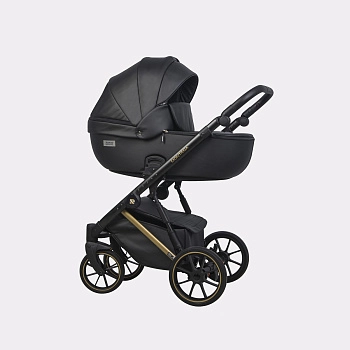 Коляска 2 в 1 RIKO BASIC MONTANA PREMIUM (Gold/02 Black (черный))