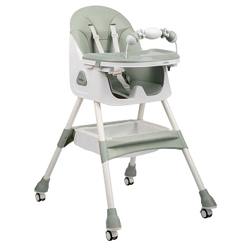 Стульчик для кормления Indigo Corn (зеленый-серый)