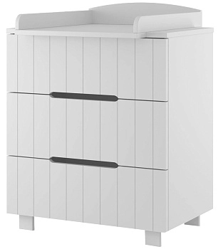 Детский пеленальный комод Incanto Vikki 800/3 МДФ (белый)