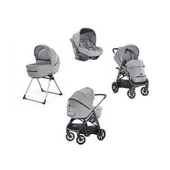 (не использовать)Коляска 3 в 1 Inglesina Aptica System Quattro (Silk Grey/Black)