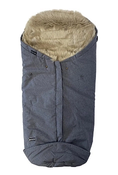 Конверт BOZZ с длинным ворсом (20-2015-36 Серый меланж наппа/лён)