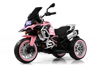 Детский электромотоцикл RiverToys М111БХ (розовый)