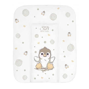 Пеленальный матрасик 58х71 Sweet Baby Pinguino (Crema (пингвин бежевый))