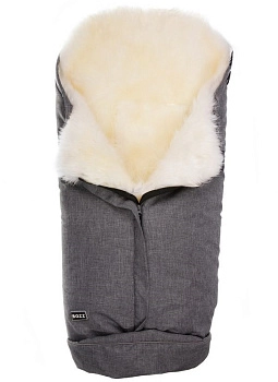 Конверт BOZZ с длинным ворсом (20-2015-32 Серый меланж/Белый)