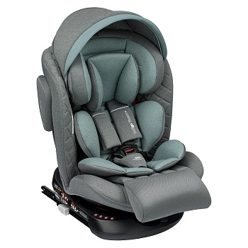 Автокресло Indigo SMART+ ISOFIX, группа 0+1+2+3 (серый-зеленый)