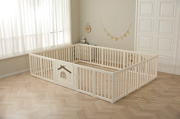 Большой манеж UNIX Kids Classic Tree House 200 x 280  (Camel)