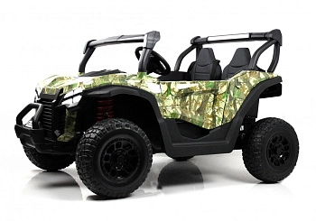Детский электромобиль RiverToys Buggy P333PP (зеленый камуфляж)
