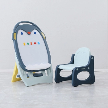 Развивающий детский мольберт UNIX Kids (Blue)