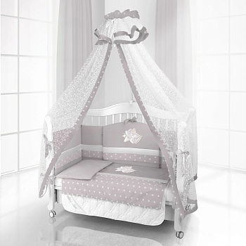 Комплект постельного белья Beatrice Bambini Unico Smile (125х65) (grigio grigio)