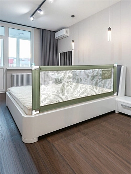 Барьер защитный для кровати Amarobaby Safety of Dreams (Оливковый, 200 см)