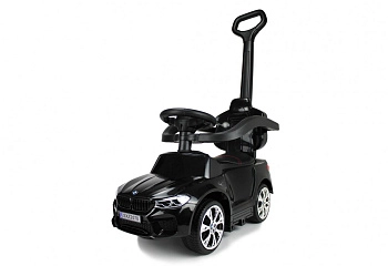 Детский толокар RiverToys BMW M5 A999MP-M с родительской ручкой (черный)