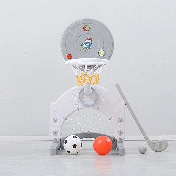 Баскетбольная стойка UNIX Kids Space (Grey)