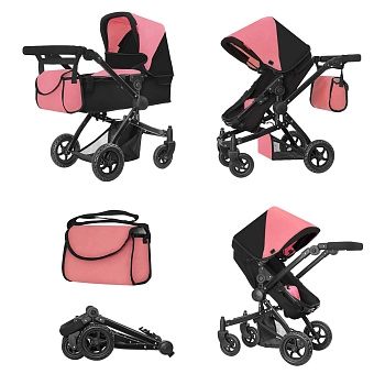 Коляски для кукол Carrello Maestro 2 в 1 (Peach Pink)
