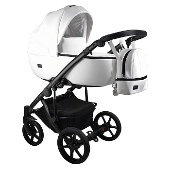 Коляска 2в1 BEXA AIR ECO (белая кожа)