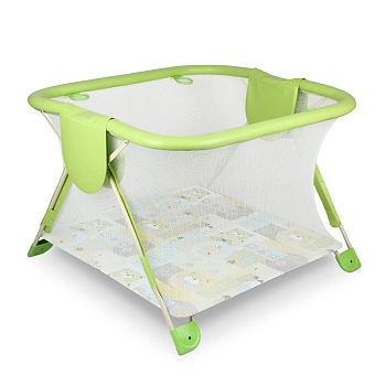 Манеж детский Globex Книжка NEW (зеленый арт.110405)