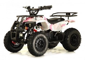 Детский электроквадроцикл RiverToys TIKI LUX (розовый камуфляж)