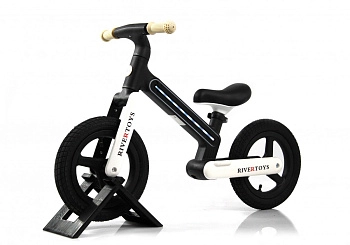 Детский беговел RiverToys HB-002 (черный)