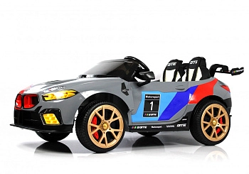 Детский электромобиль RiverToys F555FF (серый глянец)