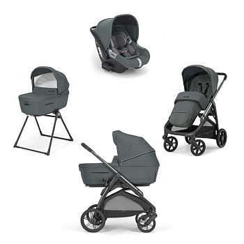 (не использовать)Коляска 3 в 1 Inglesina Aptica с подставкой под люльку Stand Up New (Emerald Green)