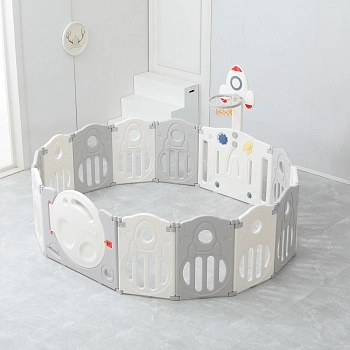 Манеж UNIX Kids SUPREME Space 200x200 (Grey)
