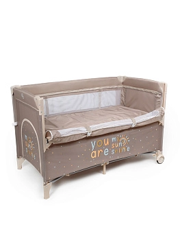 Манеж-кровать Amarobaby Transform (Sunshine/Коричневый)