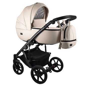 Коляска 2в1 BEXA AIR ECO (бежевая кожа)
