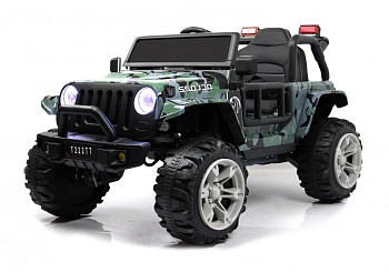 Детский электромобиль RiverToys T222TT 4WD (камуфляж)