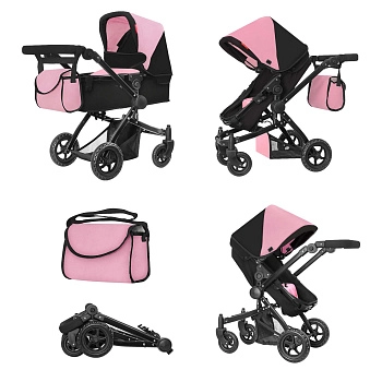 Коляски для кукол Carrello Maestro 2 в 1 (PINK)