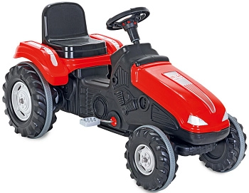 Детский педальный трактор Pilsan Mega 07-321 (Red/Красный)