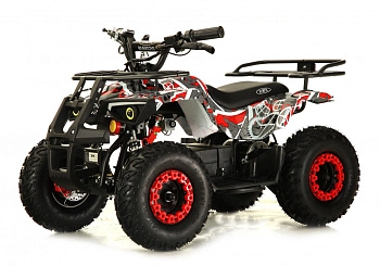 Детский электроквадроцикл RiverToys TIKI LUX (красный спешл)