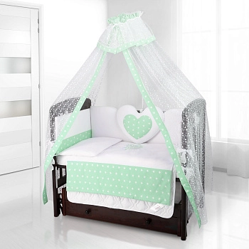 Комплект постельного белья Beatrice Bambini Cuore Stella (BIANCO VERDE)